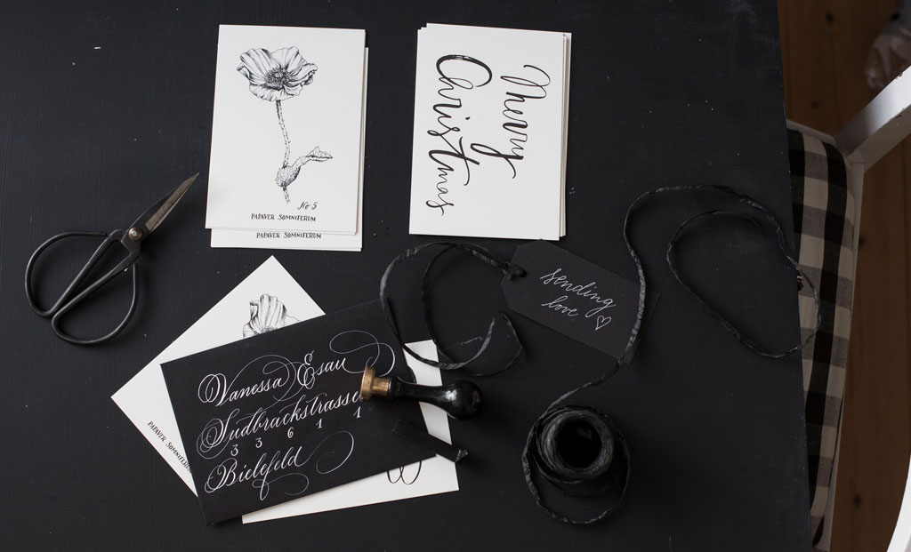 modern calligraphy, moderne kalligrafie, kalligrafie lernen, lettering, Handschrift, quote, illustration, branding, nicnillas ink, kaweco liliput kupfer copper, fountain pen, traveler`s notebook, midair, travelers factory, sending some love this christmas, brushlettering